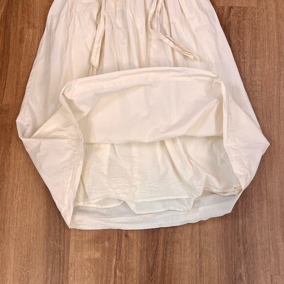 Sofie the Label Ivory Ballon Bow Cotton Midi Dress Sz M - Picture 11 of 14
